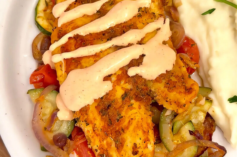 Ofenfisch mit mediterranem Gemüse